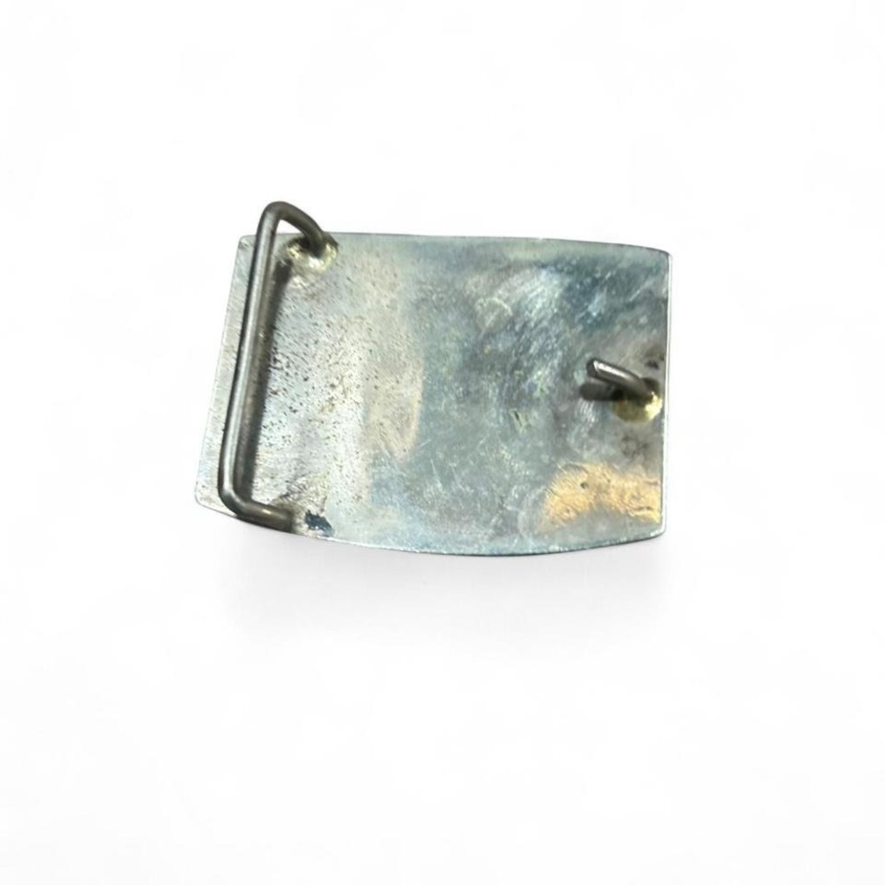 Vintage Silver tone Aztec belt buckle with sun sign (xs1) - Picture 5 of 6